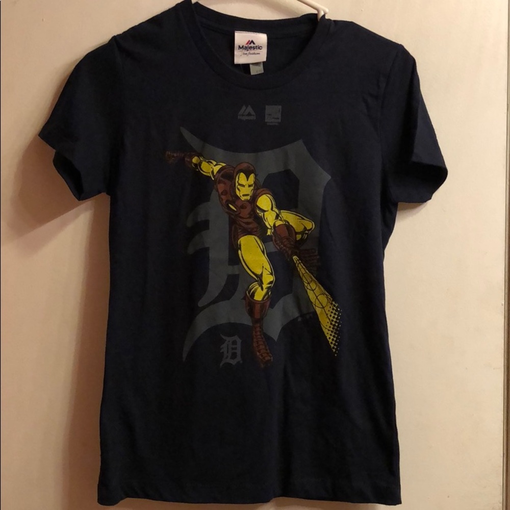 Iron man- Detroit tigers shirt